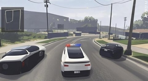 城市警车巡逻